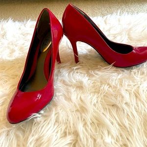 Alfani Step n’ Flex cherry red 3” pumps. Size 6.5. Gently worn.